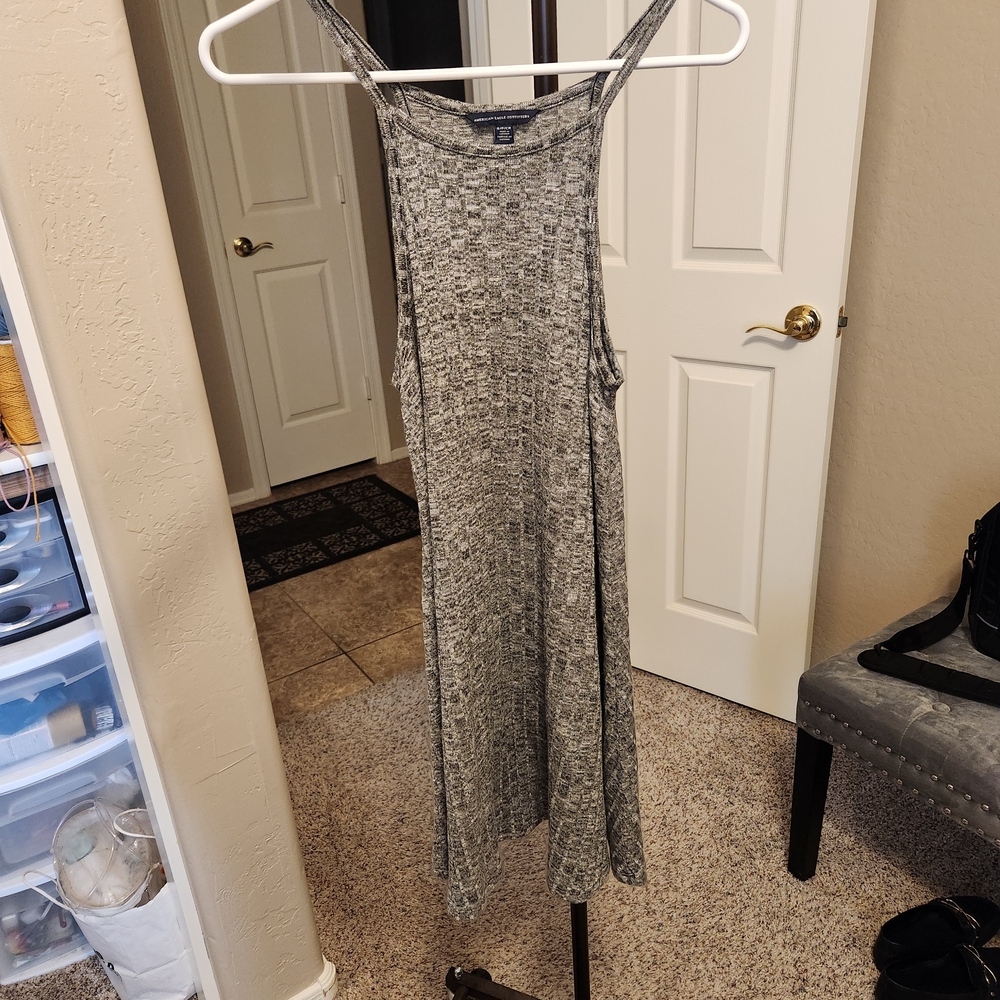 American Eagle Outfitters Gray Mini Dress